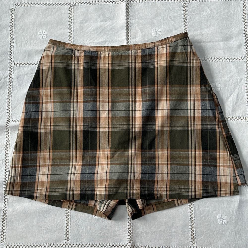 VINTAGE Plaid Women's Skort